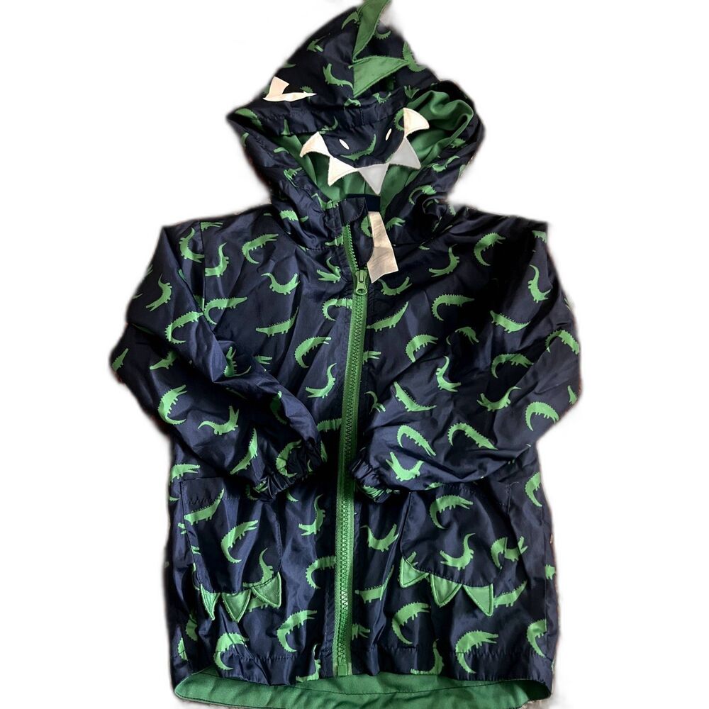 Kids Alligator Lightweight Zip Up Jacket - Size 4T